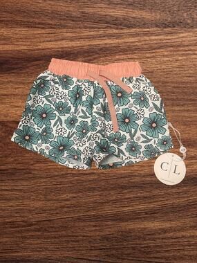 Caden Lane Floral Swim Trunks